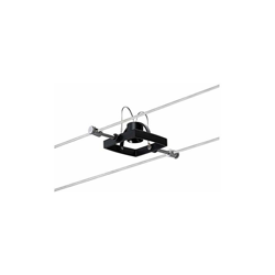 94291 fune Spot MacII max. 10 Watt lampada per soffitto nero opaco sistema di cavi metallo, plastica GU5,3, singolo - Paulmann en oferta