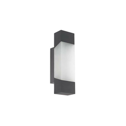 Gorzano - Lampada da parete in acciaio zincato, 4,8 W, colore: antracite - Eglo precio