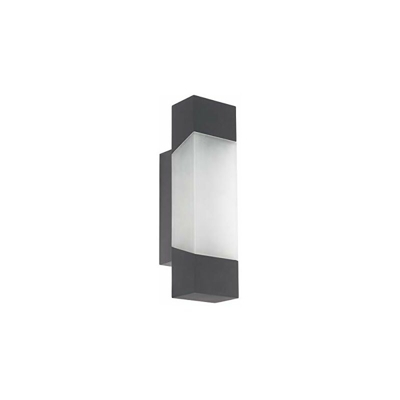 Gorzano - Lampada da parete in acciaio zincato, 4,8 W, colore: antracite - Eglo