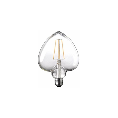 WOFI filamento della lampadina, Vetro, E27, 4Â W, Trasparente, 12.8Â x 12.8Â x 18Â cm