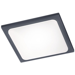 Trio Leuchten Trio 620160142 Plafoniera LED da Esterno, Alluminio, Acrilico 18 W, Antracite/Bianco, 25,0x5,0x25,0 cm características