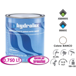 Pozzi Hydrolux 750 ml smalto bianco lucido all'acqua per termosifoni inodore acrilico satinato legno ferro muro características