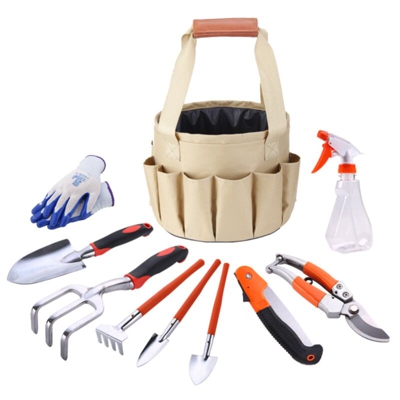 Giardinaggio Toolbag Borsa in tela Set Set combinato Alloy in lega di alluminio Escavatore Garden Forbiss Borsa Bucket