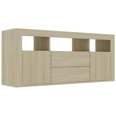 Mobile Porta Tv Rovere Sonoma 120x30x50 Cm In Truciolato
