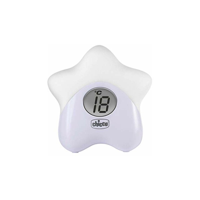 Chicco Luce Termometro Stella, Anti Buio, Bianco