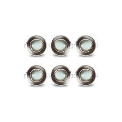 LAMPAOUS - Set di 6 faretti da incasso a LED in alluminio con 5 Watt 400 lm, in ceramica, 230 V, 30 mm, orientabili características
