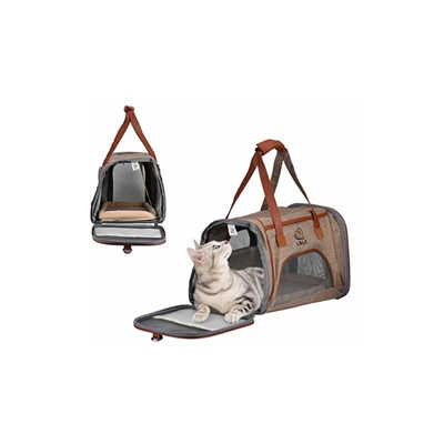 Queta - Borsa Pieghevole per Cani, Gatti, Animali Domestici, Oxford, con Tracolla, per Cani o Gatti, Adatta per Uscire e Viaggiare