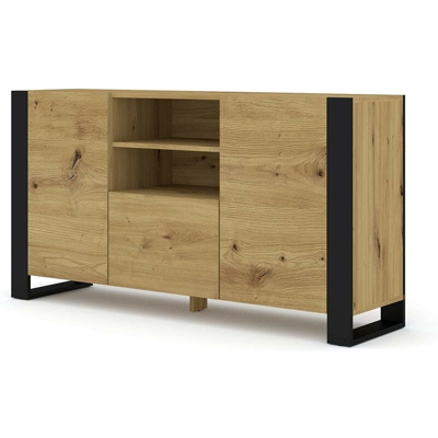 Mobile credenza cm 158 x 40 x 84h mondi colore rovere rustico - Bim Forniture