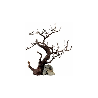 281229 Ornament Wood&Rock Black 26X22X32 - Askoll