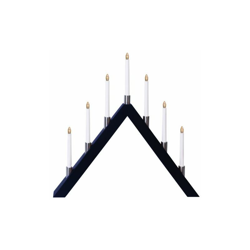 Stella LED Candelieri finestra'Alto-A7-fiamma, Materiale: Legno/metallo, 63 x 66 cm, scatola a quattro colori, nero 266-60 en oferta