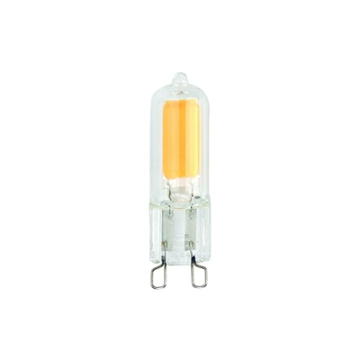 2 lampadine LED G9, trasparenti, 470 lm, 827 = 2700 K, stile retrò, filamento, attacco G9, 240 V - Sylvania