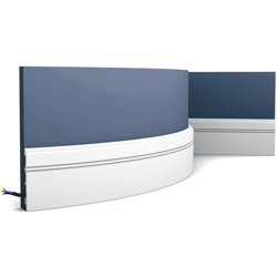 Flexible Skirting Panel Moulding Orac Decor SX105F LUXXUS Cable protection impact resistant 2 m en oferta