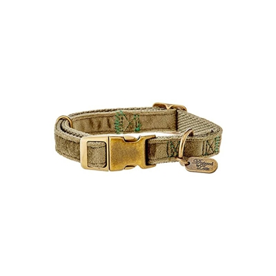K&Bz Collare per Cani Velura, Verde, 26-40 x 15 mm 2000 g - Beeztees