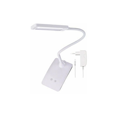 z7599Â W, LED Lampada da tavolo Eddy Bianco, Metallo, Bianco, 15,5Â x 9,5Â x 26Â cm - Emos
