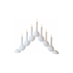 Finestra Stella Lampadario"Kulig", 7-fiamma, materiale di legno/metallo, scatola a quattro colori, 46 x 45 cm, bianco 214-28 características