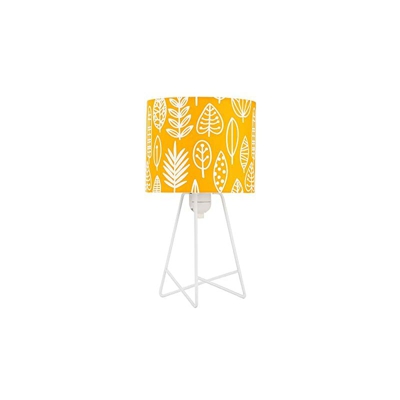 Pauleen Tischleuchte 48046 Cute Little Leaves Lamp Max. 20W Tavolo E14 Lampada per cameretta Giallo Foglia Senza Lampadina, Yellow/White