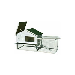 dobar 23281Â â??Â Piccolo Animale Stalla XXL Bianco con Doppia freigehege doppelstoeckig, Extra Spazio, la Calma Spazio, Zinco Vasca, Porta Anteriore en oferta