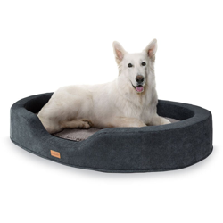 Brunolie Lotte, Lettino per Cani, Cuscino per Cani | Lavabile | Ortopedico | Antiscivolo | Memory Foam Traspirante | Taglia XL (120x20x100 cm) en oferta