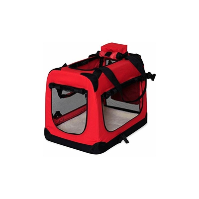 Dibea TB10050 - Borsa trasportino per cani, Rosso, Taglia S, 50 x 34 x 36 cm
