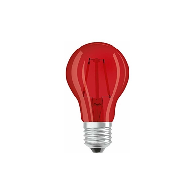 LED STAR DECO CLASSIC A Pacco da 10 x Lampadina LED, Attacco: E27, Rosso, 3000 K, 2.50 W, Equivalenti a 15 W, LED STAR DECO CLASSIC A, Opaco, Taglia