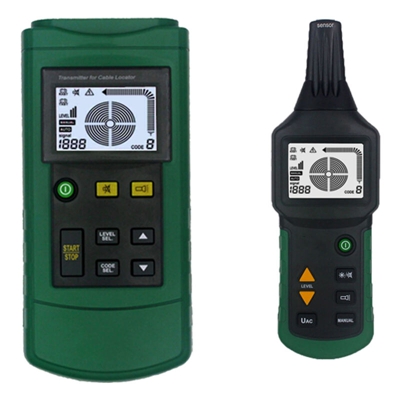 Asupermall - MY6818 AC / DC 12-400V Professional Cable Tester Tracker Finder Wire Rilevatore di guasti per interruttore di cortocircuito, multicolore