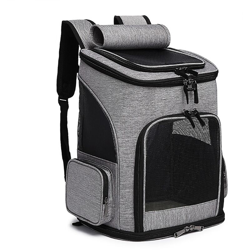 Betterlifeit - Borsa pieghevole pieghevole pieghevole Borsa da compagnia per gatto e zaino per cani per animali domestici grigi precio
