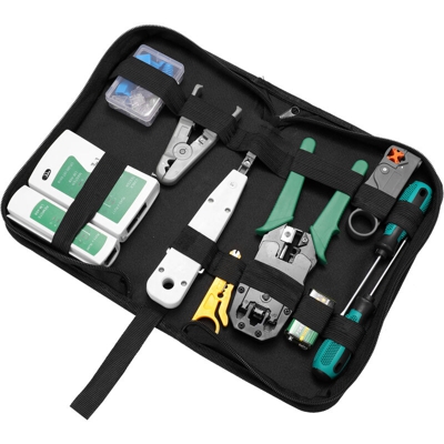 Asupermall - Pacchetto kit di rete hardware Set di combinazioni di morsetti per cavi Strumenti di manutenzione domestica Strumento di combinazione di