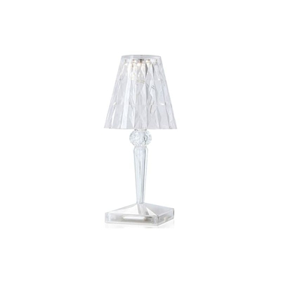 Kartell Battery Lampada da Tavolo, Trasparente(Cristallo), 12 x 26 x 12 cm