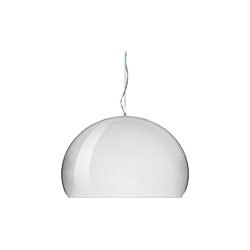 FL/Y Lampada a Sospensione E27, 15 W, Bianco Lucido, 52 x 33 x 241 cm - Kartell en oferta