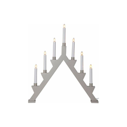 Candelabro da finestra in legno, colore: Bianco/Grigio - Star características