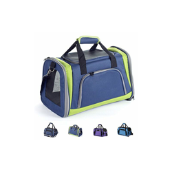 Zedelmaier - Borsa pieghevole per cani, gatti, 40 x 25 x 33 cm, colore: Blu navy e verde precio