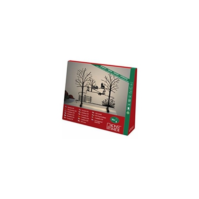 Konstsmide 3565Â â??Â 710TR LED Lampadario Tavolo in metallo,'Park con la chiesa, LED Goccia/per interni (IP20)/36Â diodi bianco caldo/24Â V