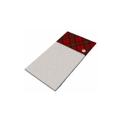 Fodera GuineaDad - Taglia MidWest, rosso scozzese | Fodere per gabbia in pile per porcellini d'India | Lettiera per porcellini d'India | Pocket