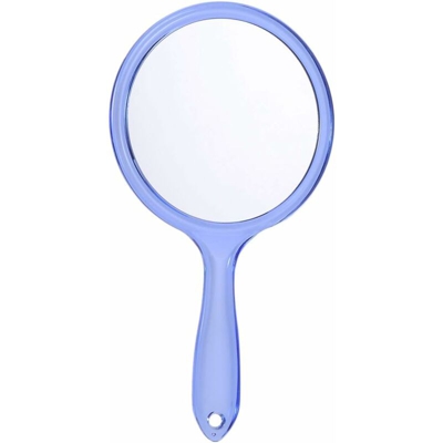 LITZEE Specchio a mano con manico per il trucco, specchio a mano con foro per gancio, per bagno, camera da letto, parrucchiere, salone, taglio di