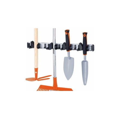 Porta attrezzi da muro in alluminio completo di tasselli - Stocker