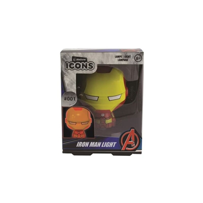 Iron Man Icona Luminosa da Collezione | Ideale per camere da Letto dei Bambini, Ufficio e casa | Pop Culture Gaming Merchandise, Multicolore