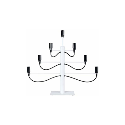 Star 142Â â??Â 18Â a + + to e, LED Candelieri finestra'Milano, 7Â versioni E14, Plastica, 15Â Watts, Bianco, 6.0Â x 5.25Â x 1.0Â cm