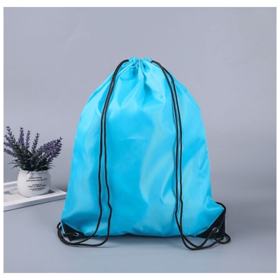 Sacchetto del cavo di poliestere, borsa a tenuta stagna, zaino in nylon, blu scuro