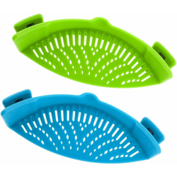 Set di 2 scolapasta a clip - resistente al calore - beccuccio - per pasta e verdure - Litzee características