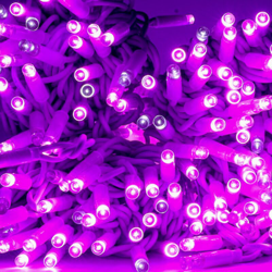 stringa catena 30 metri serie 300 luci di Natale a Maxi Led Viola con Flash Bianco Ghiaccio per uso esterno ed interno professionale Porpora 30 metri en oferta