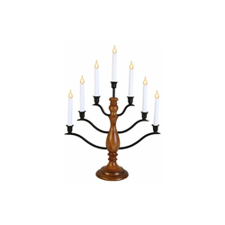 LED-finestra lampadario'BIanca' 7-luci, materiale: legno, circa 54 x 41 cm quattro colori-scatola di cartone, colore 636-26 - Best Season en oferta