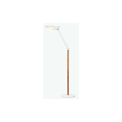 Aluminor METEOR - Lampada LED 4 B, colore: Bianco + Merisier Vasque Mi Polycarbon