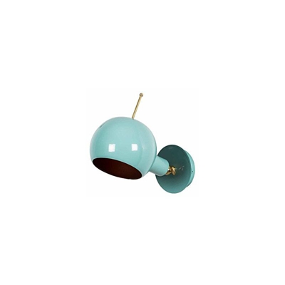 Homemania Modern Wall Lampada da Parete, Metallo, Turchese Pastello/Rame, 15 x 19 cm, 29 cm, 89 unitÃ