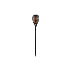 Idena torcia solare da giardino con 96Â LED, FIAMMA modello, ca. 78Â cm, Plastica, 0.6Â W, Nero, 12Â x 12Â x 78Â cm características