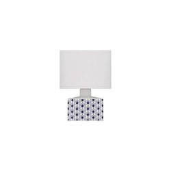 233772 Comodino, Lampada Decorativa, Ceramica, Blu, Ã? 14 x H 29 cm - Lussiol características
