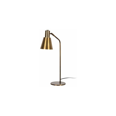 Homemania Modern Table Lampada da Tavolo, Metallo, d'oro, 65 cm Paralume: 14 x 21 cm Cavo 180 cm