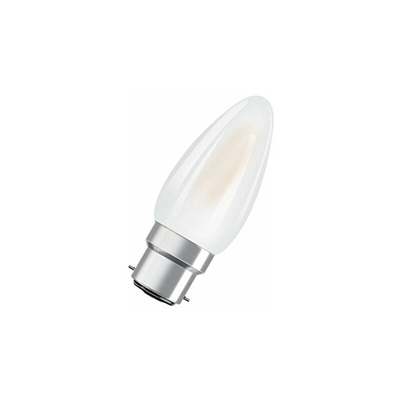 Candela Lampadine LED, 4 W Equivalenti 40 W, Attacco B22d, Luce Calda 2700K, Confezione da 10 Pezzi - Osram