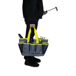 Borsa per attrezzi da giardino Borsa per attrezzi da giardino con 11 tasche Borsa per attrezzi da giardinaggio in tessuto Oxford impermeabile Borsa en oferta