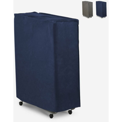 Telo antipolvere per letto singolo brandina pieghevole 80x200 cm Vielis | Colore: Blu en oferta