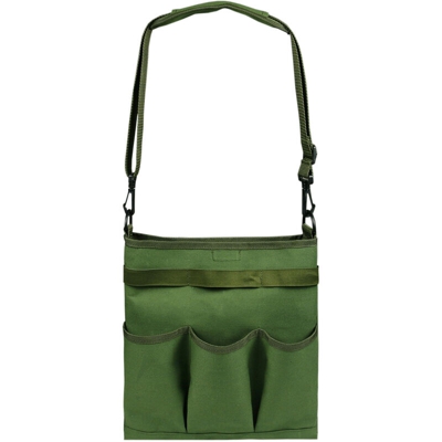 Borsa per attrezzi da giardino Borsa a tracolla per attrezzi da giardinaggio con 3 tasche esterne Borsa porta attrezzi da giardino con tasca interna